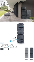 Nádrž na dešťovou vodu Tower Stone - Antracit - 350l